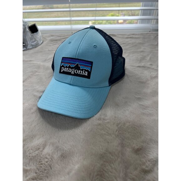 Patagonia Mesh Trucker Hat Blue & Navy Adjustable Snapback All Size - Picture 1 of 8